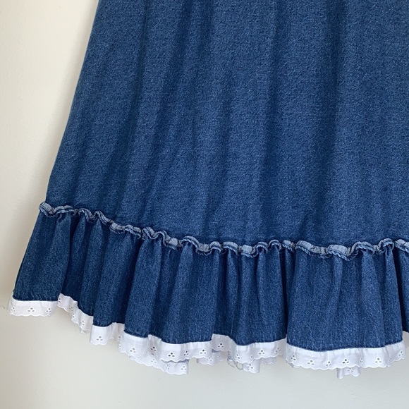 Vintage 70’s Rockmount Ranch Wear Denim Western Skirt - Picture 3 of 7